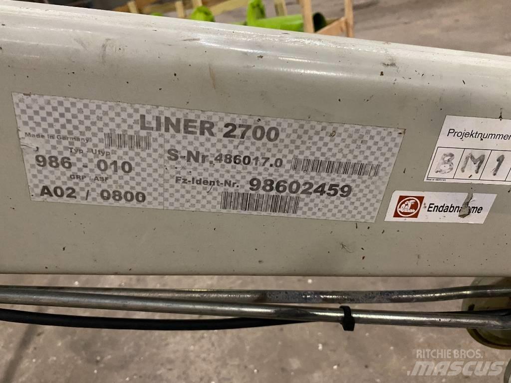 CLAAS Liner 2700 Pradalges formuojantys padargai