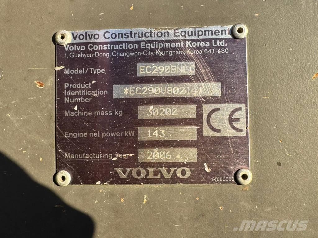 Volvo EC 290 B N LC Vikšriniai ekskavatoriai