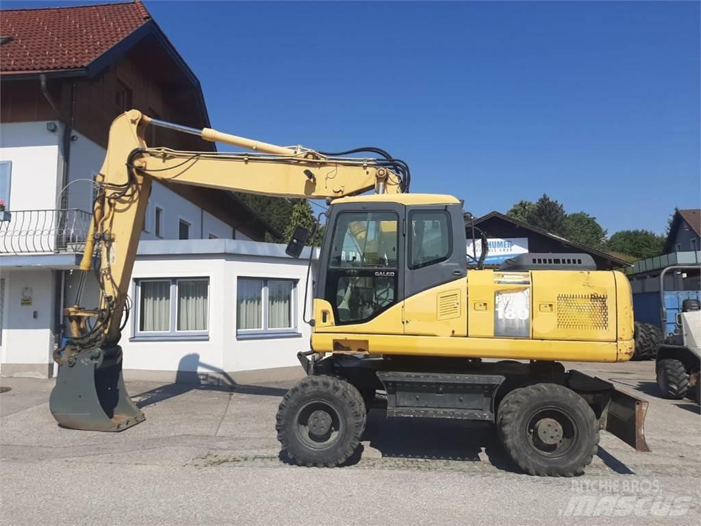 Komatsu PW180-7 Ratiniai ekskavatoriai