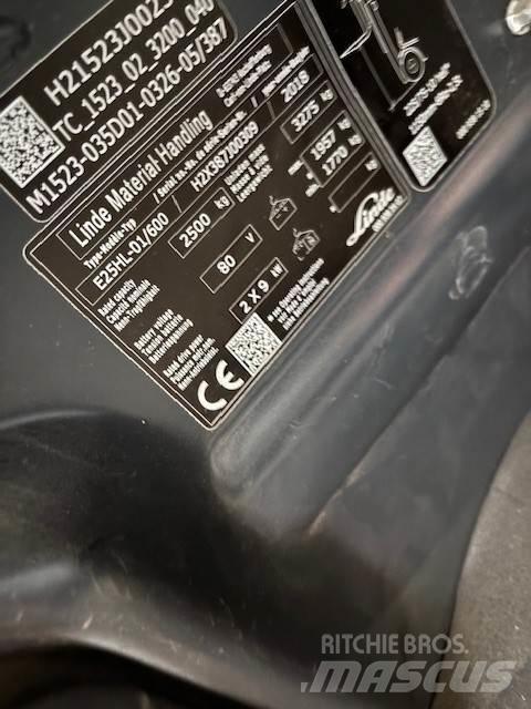Linde E25/600HL Elektriniai šakiniai krautuvai