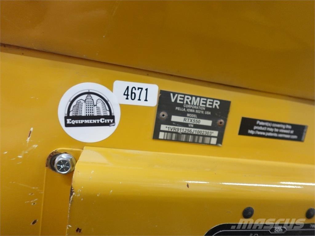 Vermeer RTX550 Tranšėjų ekskavatoriai