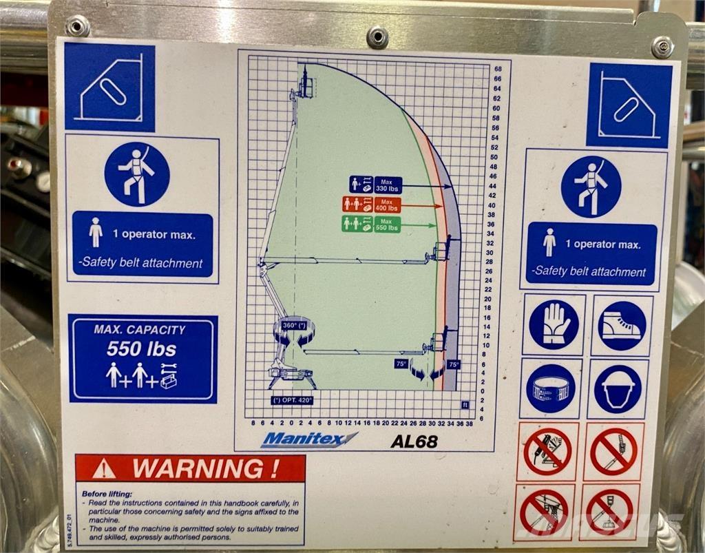 Manitex AL68 Vertikalūs stiebiniai keltuvai