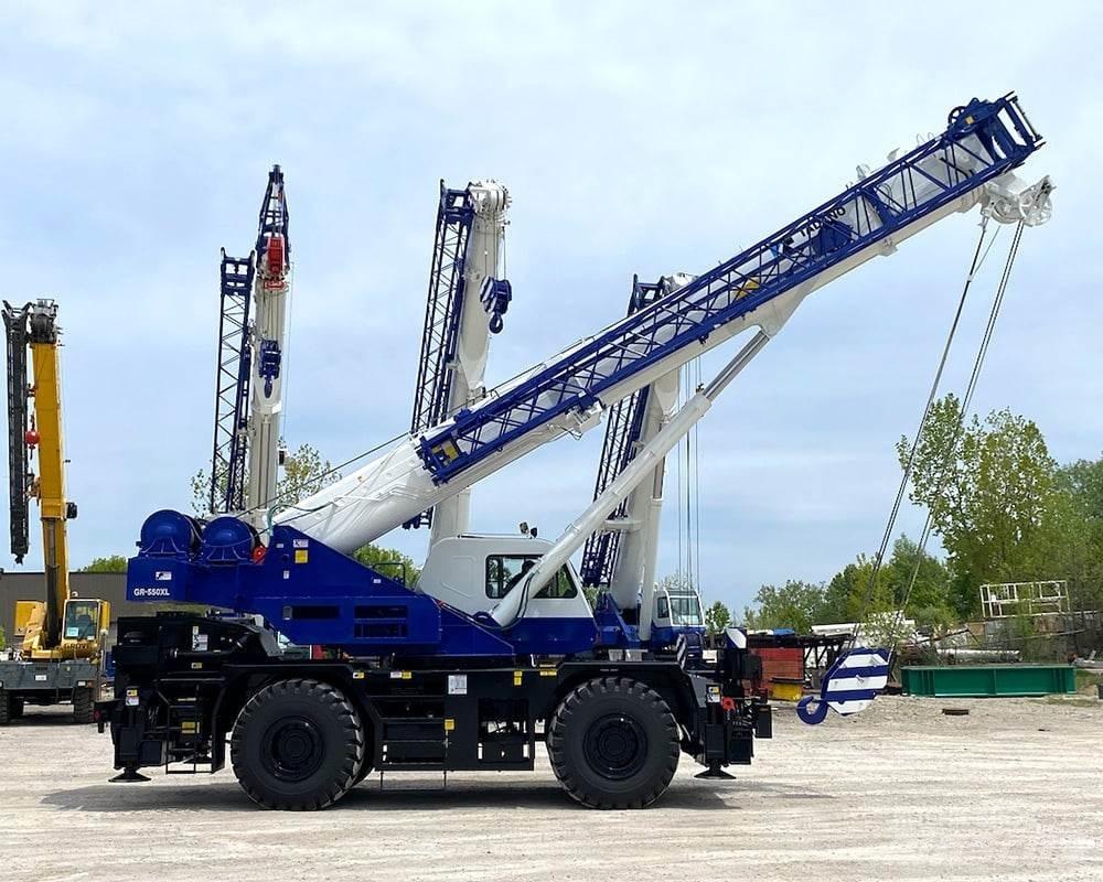 Tadano GR-550XL Neapdoroto reljefo kranai