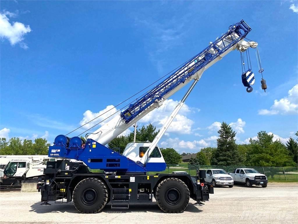 Tadano GR-550XL-3 Neapdoroto reljefo kranai