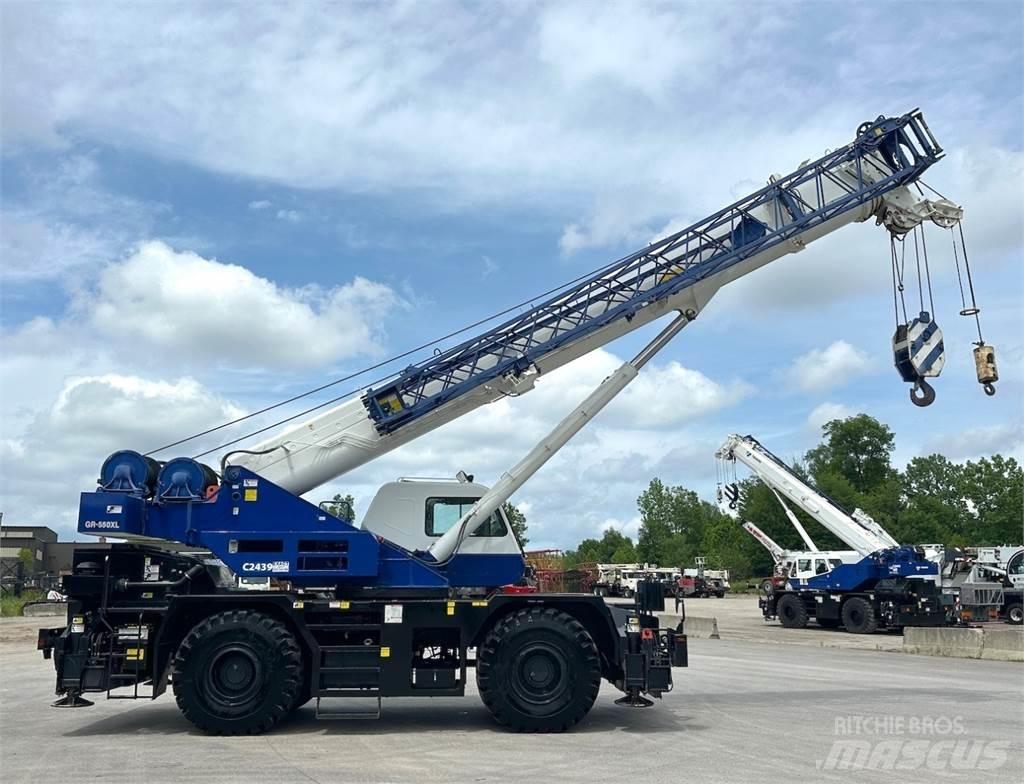 Tadano GR-550XL-3 Neapdoroto reljefo kranai