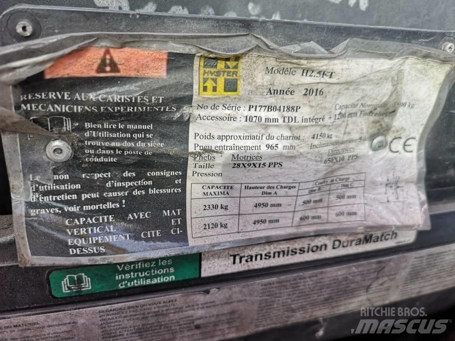 Hyster H 2.5 FT LPG LPG (dujiniai) krautuvai