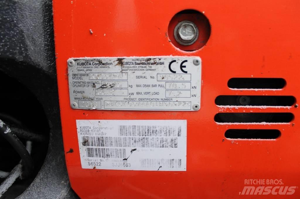 Kubota kx57-4 Mini ekskavatoriai < 7 t