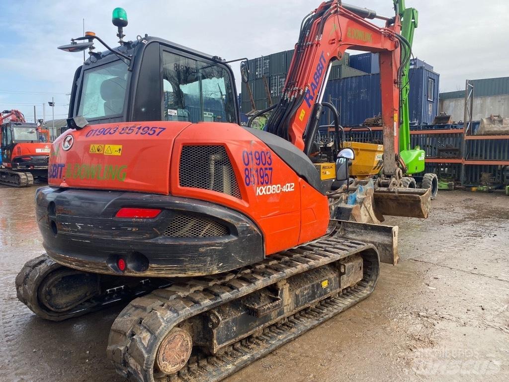Kubota KX 080-4 Vidutinės galios ekskavatoriai 7-12 t