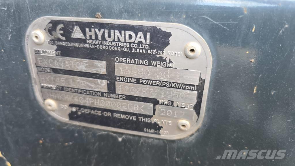 Hyundai HX 145 LCR Vikšriniai ekskavatoriai