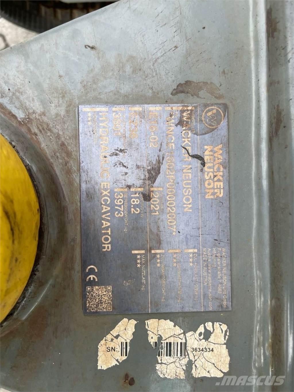 Wacker Neuson EZ36 Vikšriniai ekskavatoriai