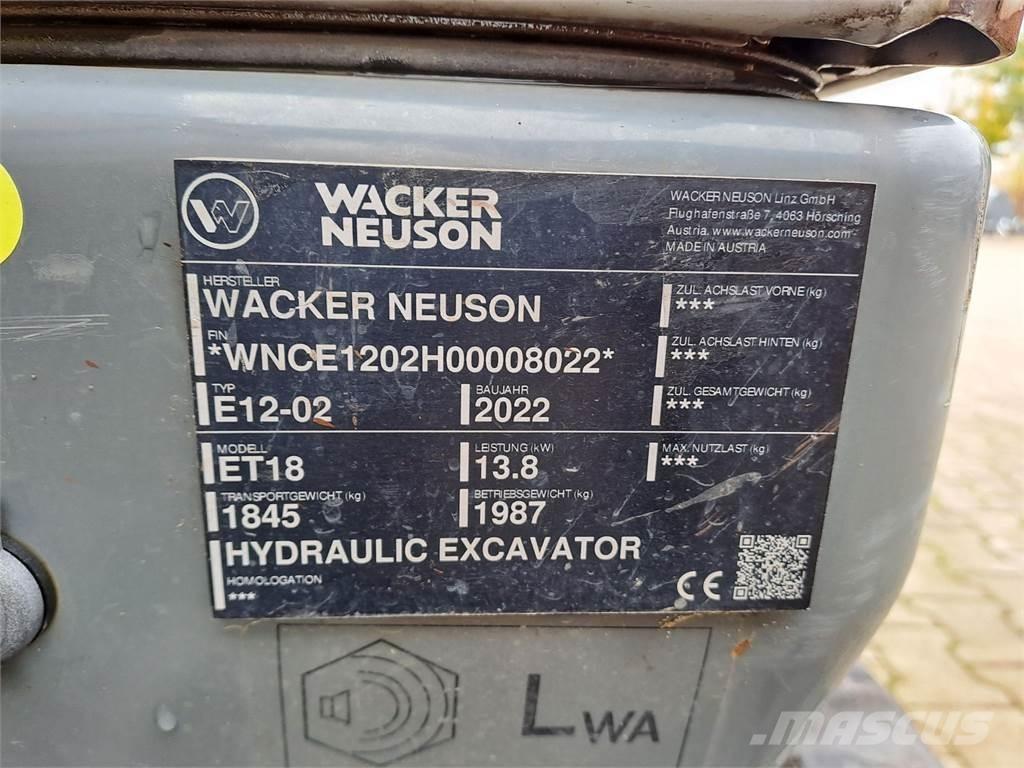 Wacker Neuson ET18 Vikšriniai ekskavatoriai