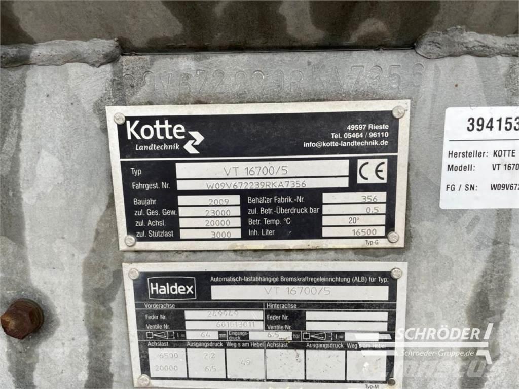 Kotte VT 16700 Srutų cisternos