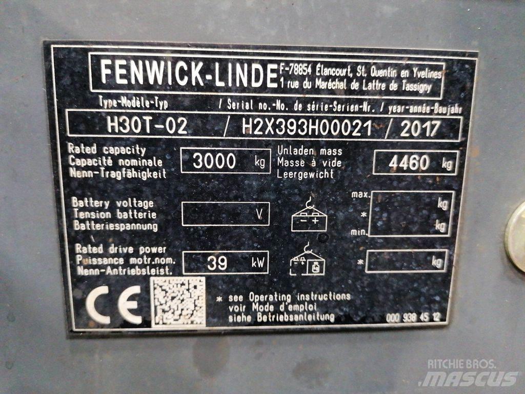 Linde H30T-02 LPG (dujiniai) krautuvai