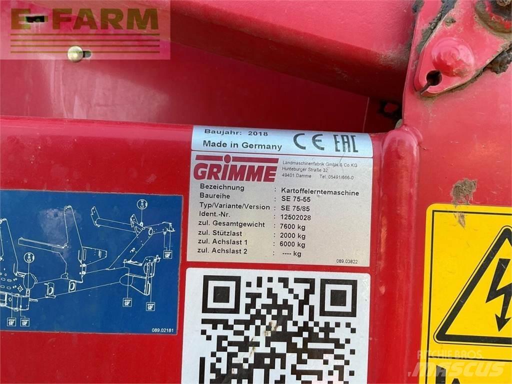 Grimme se 75-55 Bulvių kombainai ir ekskavatoriai