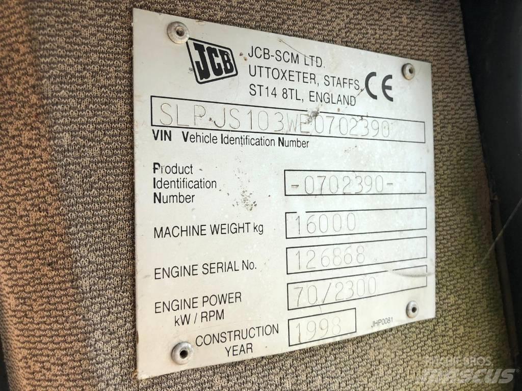 JCB JS 103 FOR PARTS Vikšriniai ekskavatoriai