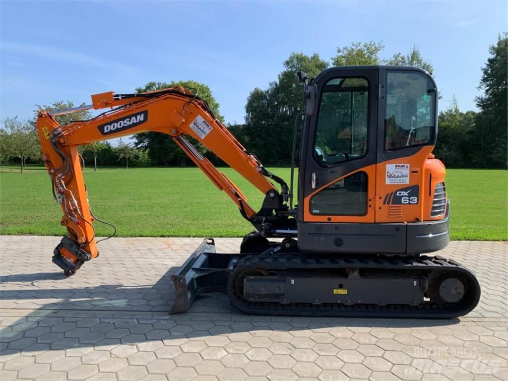 Doosan DX63-3 Mini ekskavatoriai < 7 t