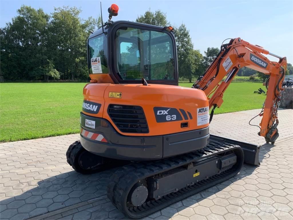 Doosan DX63-3 Mini ekskavatoriai < 7 t
