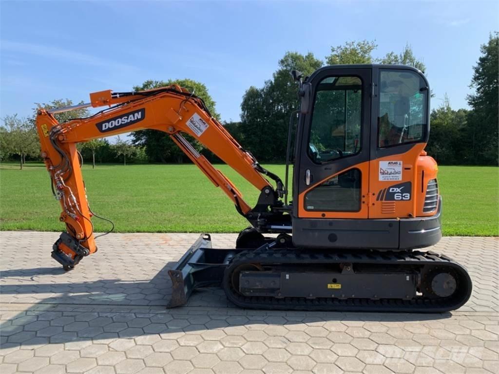 Doosan DX63-3 Mini ekskavatoriai < 7 t