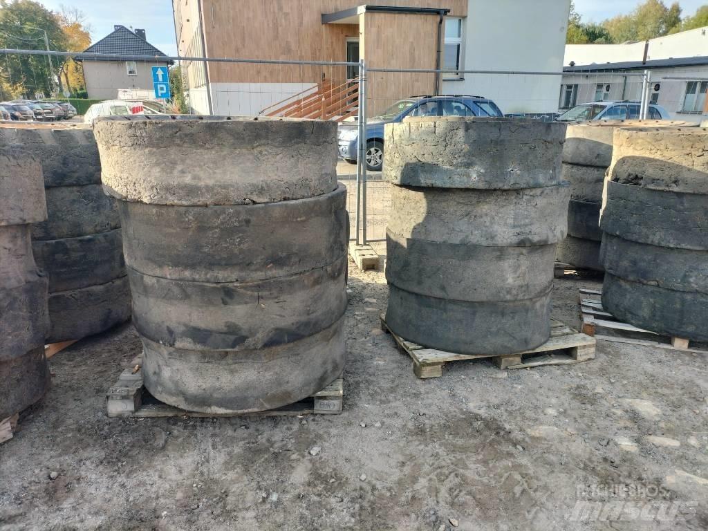 JCB full tires Padangos, ratai ir ratlankiai