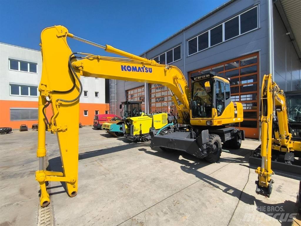 Komatsu PW 180-7 Ratiniai ekskavatoriai