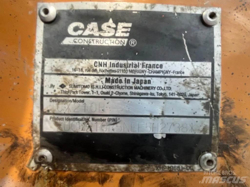 CASE CX210B Vikšriniai ekskavatoriai