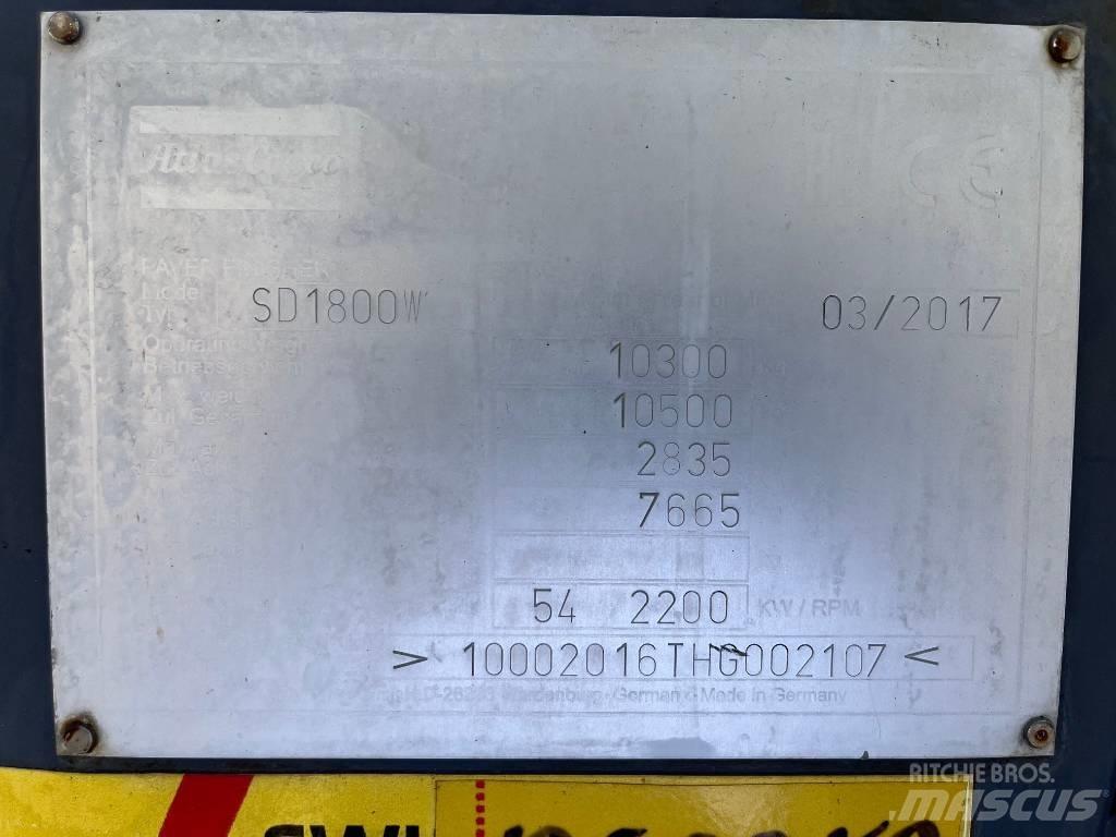 Dynapac SD 1800 W Asfalto klotuvai