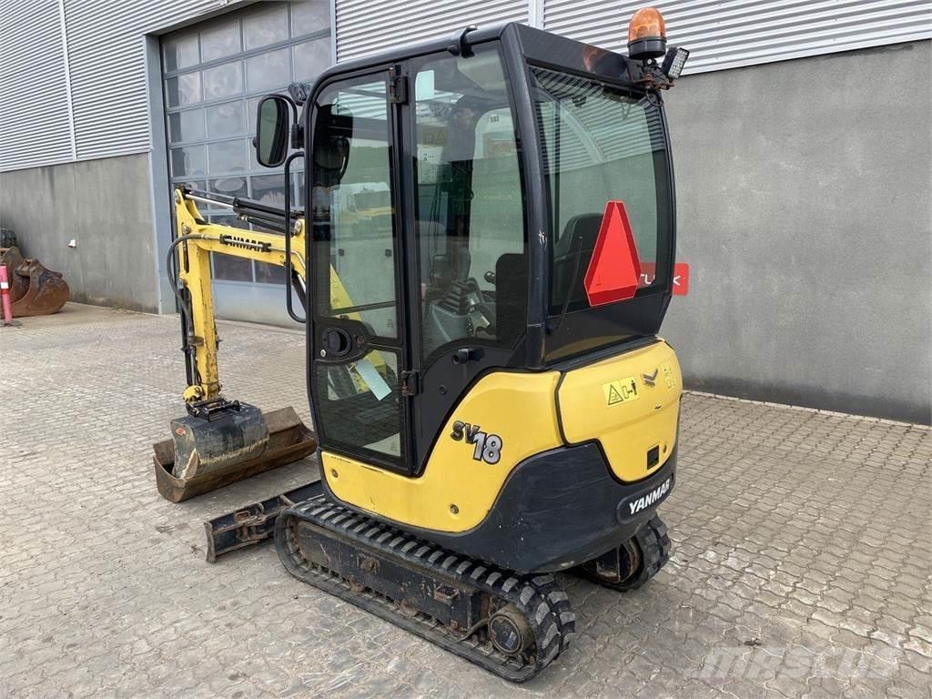 Yanmar SV18 Ratiniai ekskavatoriai
