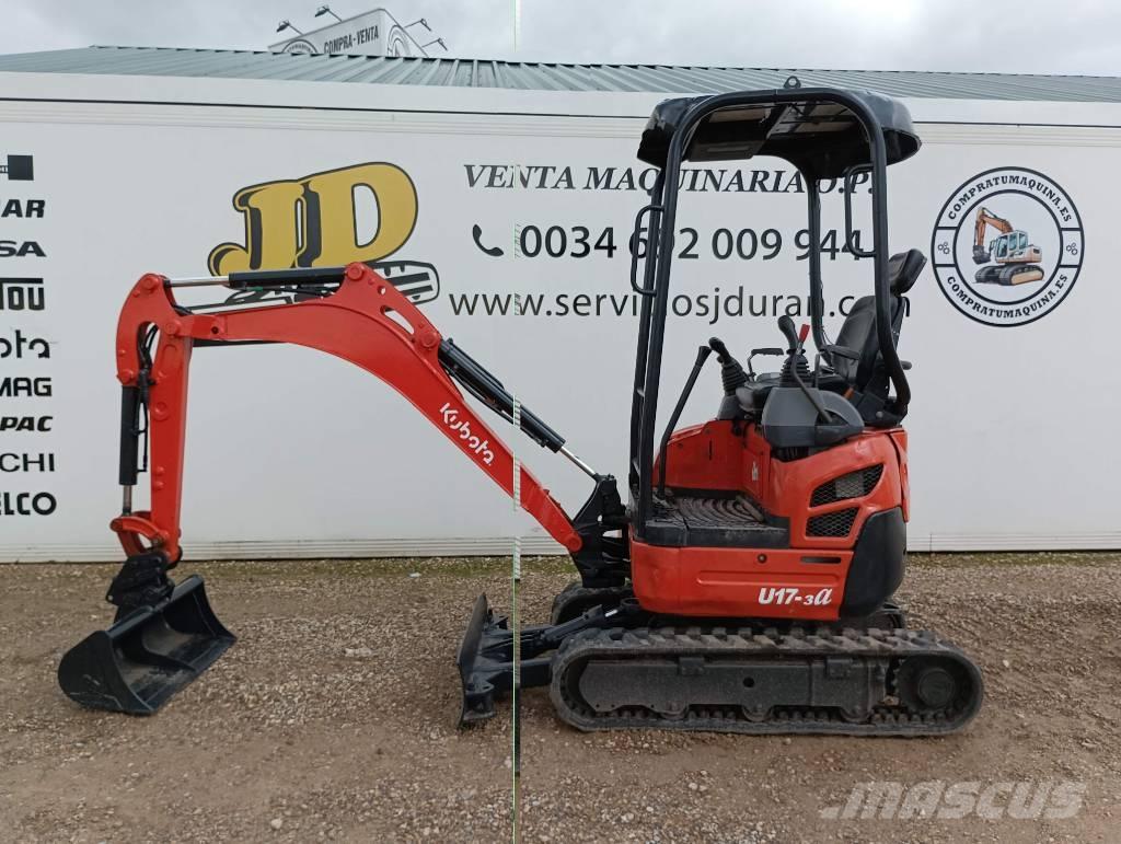 Kubota U 17-3A Mini ekskavatoriai < 7 t