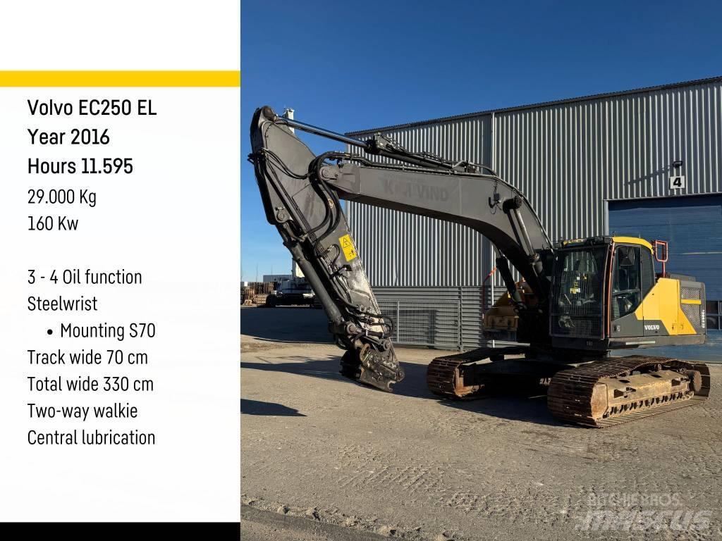 Volvo EC 250 EL Vikšriniai ekskavatoriai