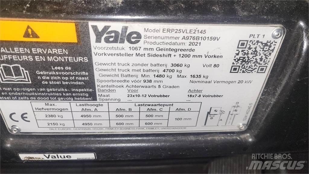 Yale ERP25VL 2021 Elektriniai šakiniai krautuvai