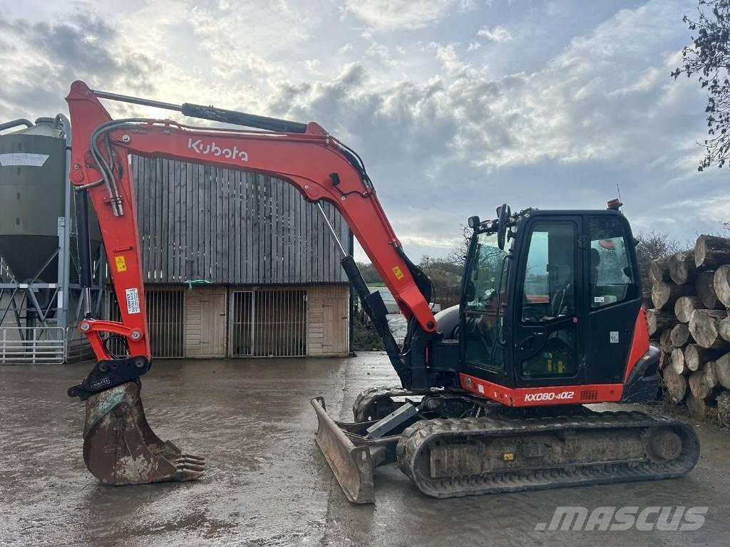 Kubota KX 080-4 Vidutinės galios ekskavatoriai 7-12 t