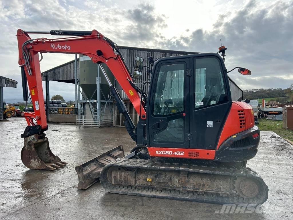 Kubota KX 080-4 Vidutinės galios ekskavatoriai 7-12 t
