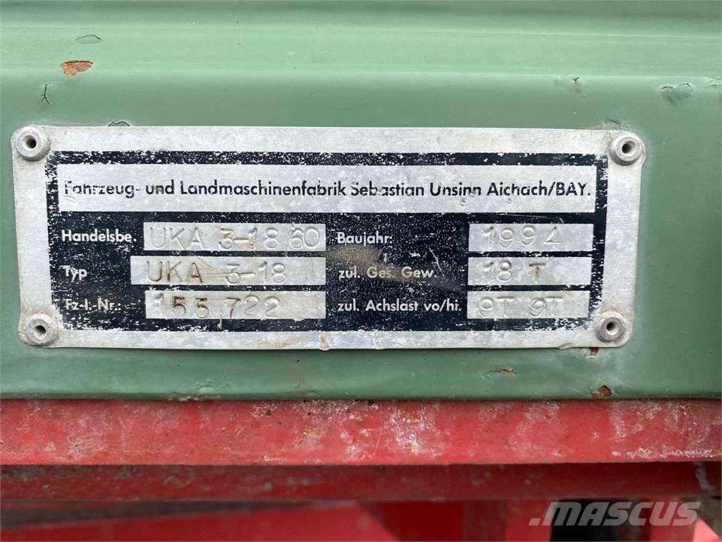 Unsinn UKA3-18/60 Savivartės priekabos