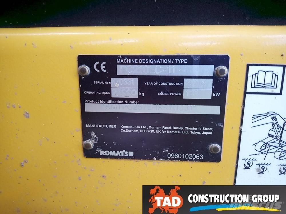 Komatsu PC210LC-11 Vikšriniai ekskavatoriai