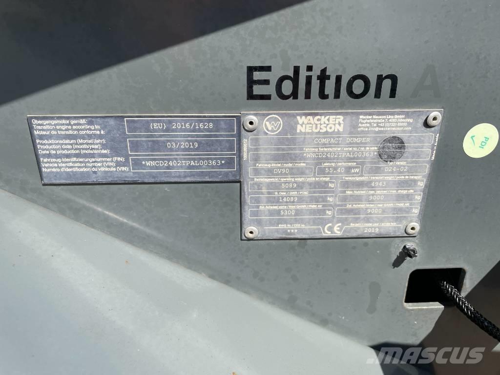 Wacker Neuson DV 90 Statybiniai savivarčiai sunkvežimiai