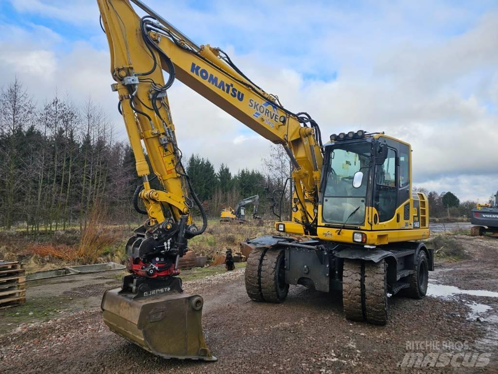 Komatsu PW148-8 Ratiniai ekskavatoriai