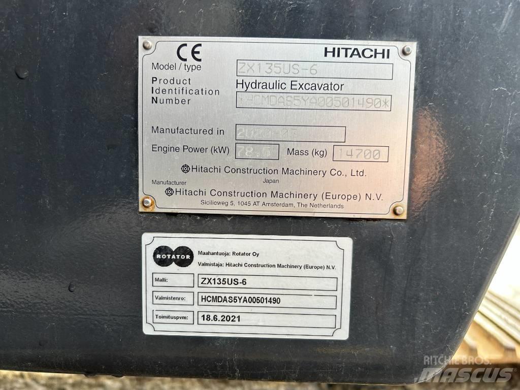 Hitachi ZX 135 US-6 Vikšriniai ekskavatoriai