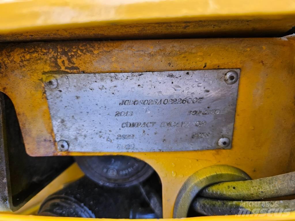 JCB 8025 ZTS Mini ekskavatoriai < 7 t