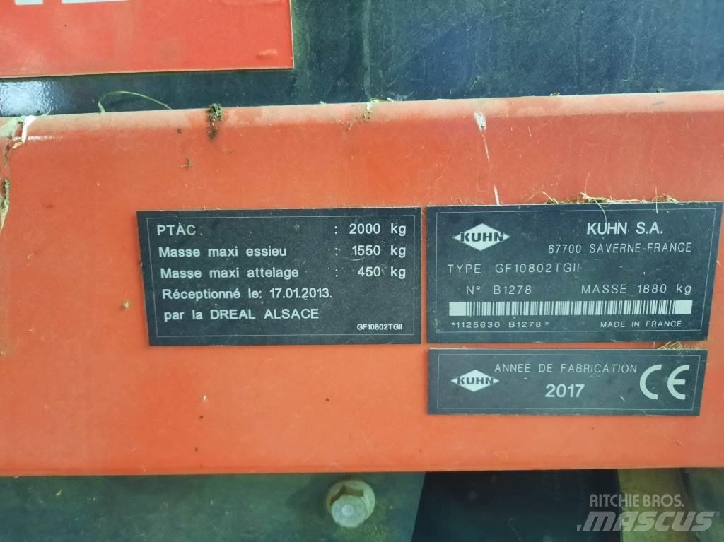 Kuhn Gf10802 tg2 Šieno grėbliai ir vartytuvai