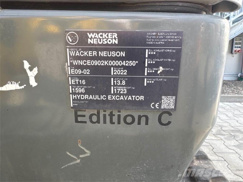 Wacker Neuson ET16 Vikšriniai ekskavatoriai