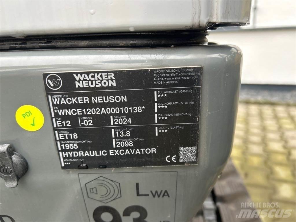 Wacker Neuson ET18 Vikšriniai ekskavatoriai