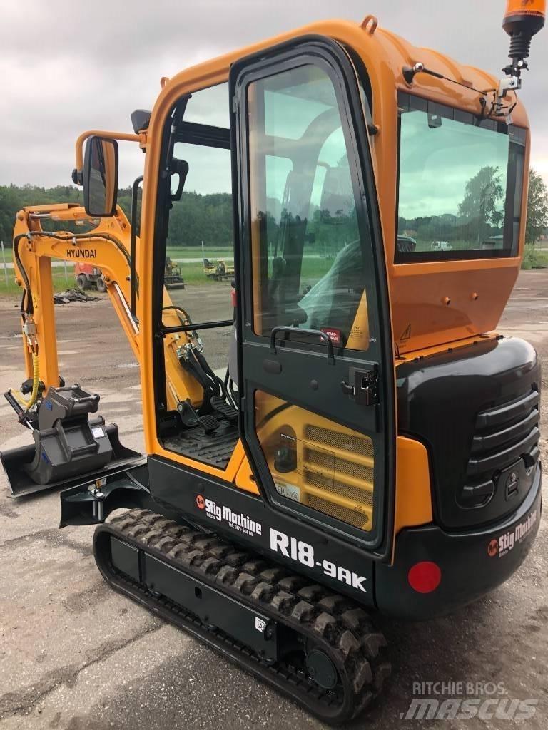 Hyundai R18 - 9AK Mini ekskavatoriai < 7 t