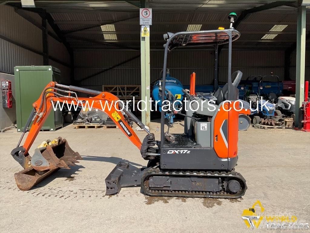Doosan DX 17 Mini ekskavatoriai < 7 t