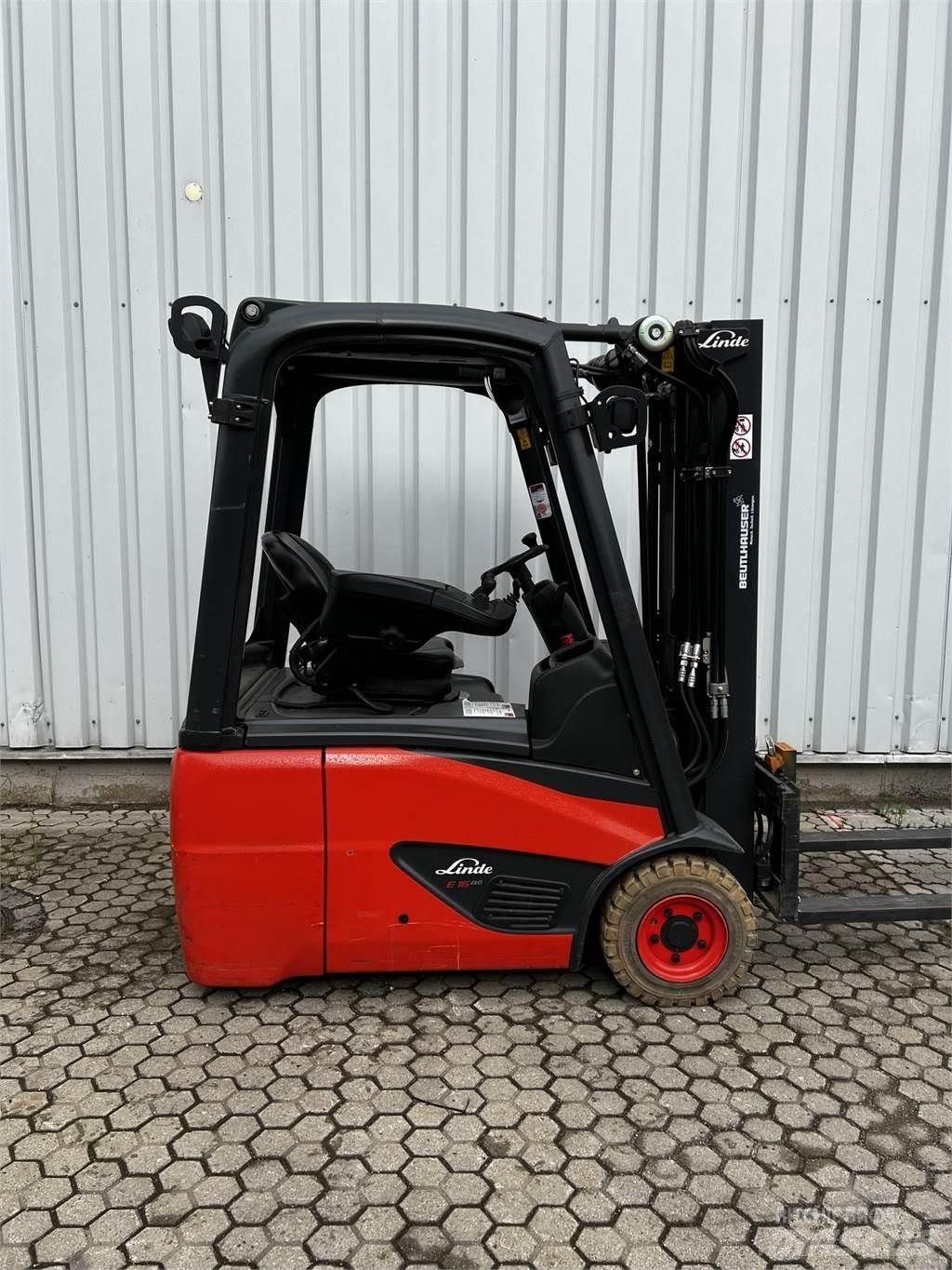 Linde E16C Elektriniai šakiniai krautuvai