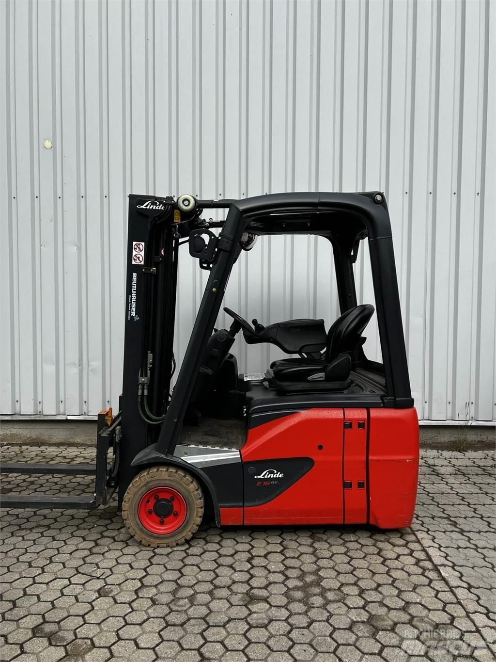 Linde E16C Elektriniai šakiniai krautuvai