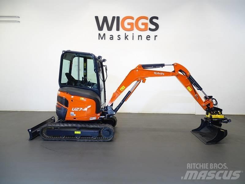 Kubota U 27-4 Mini ekskavatoriai < 7 t