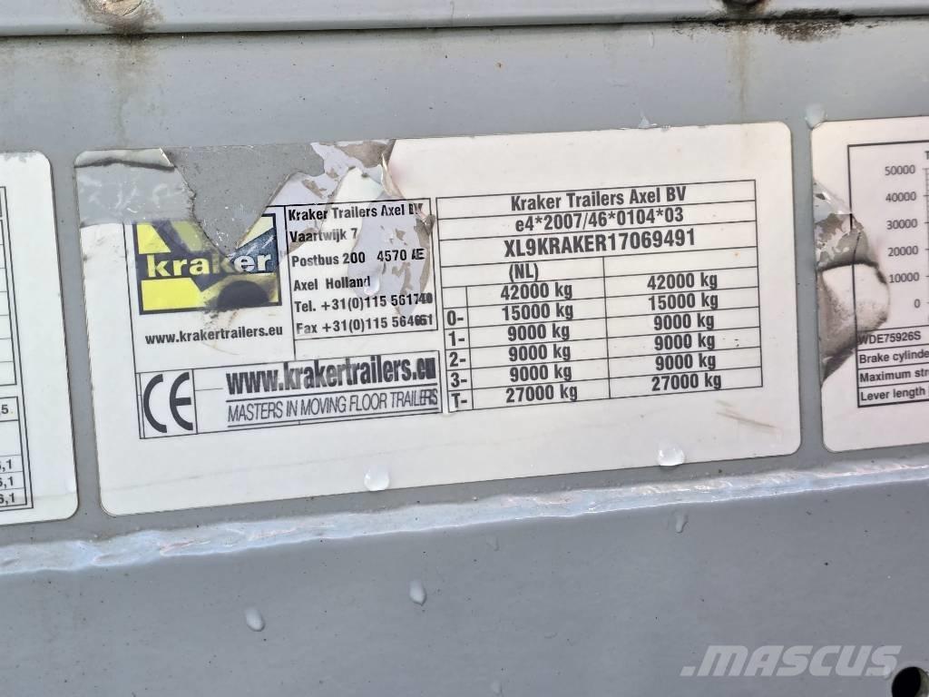 Kraker CF-200 Puspriekabės su grindimis