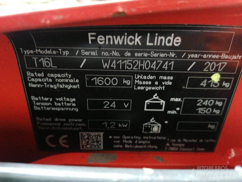 Linde T16L Mažų aukščių keltuvai