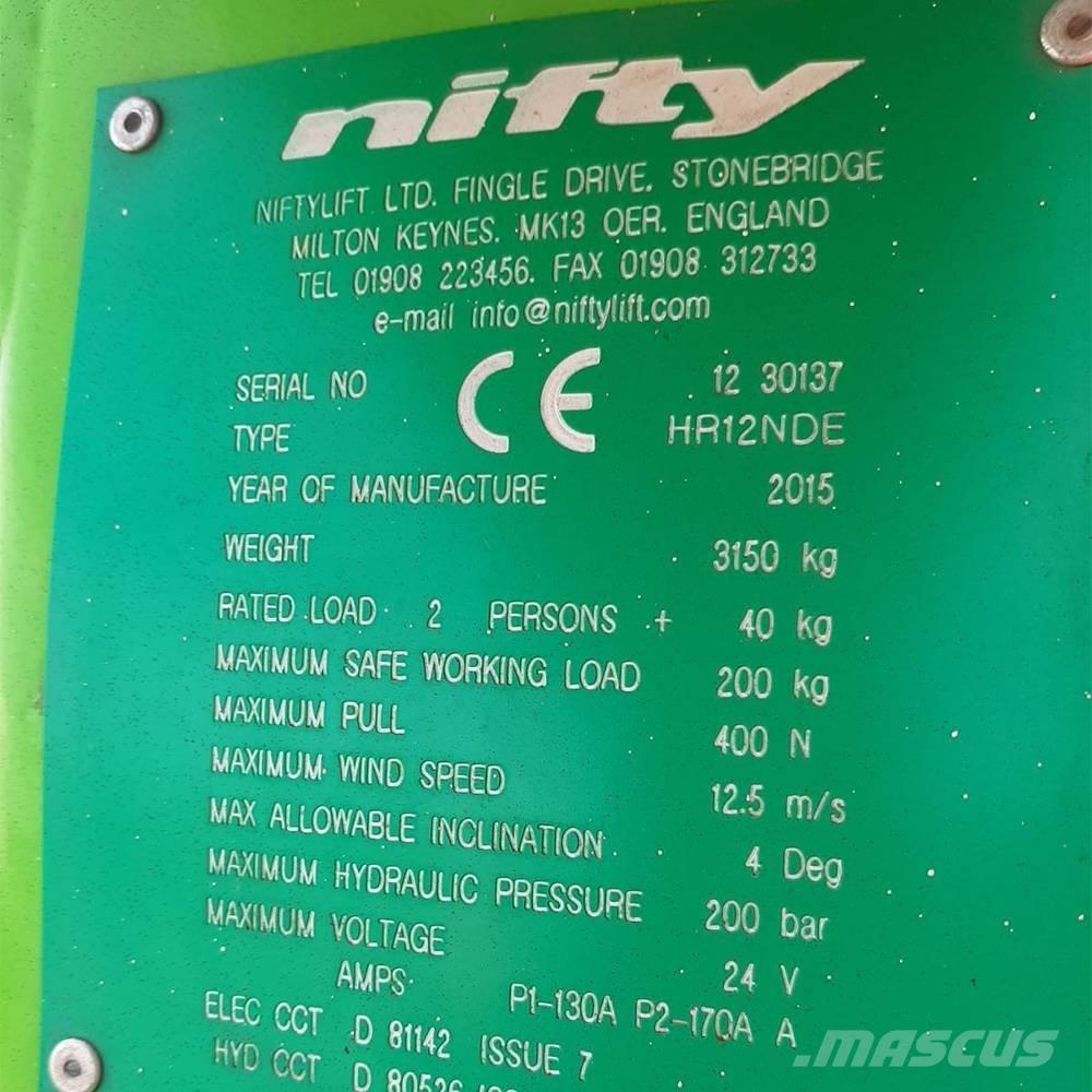 Niftylift HR 12 Alkūniniai keltuvai