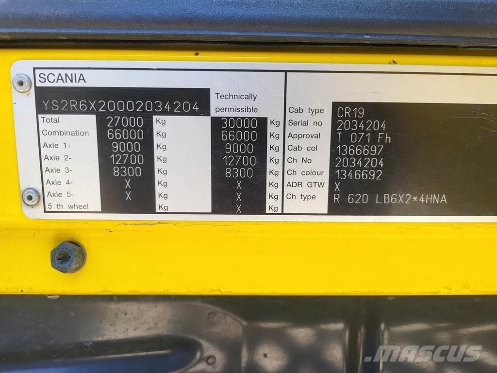 Scania R620 6X2*4 Savivarčių priekabų vilkikai